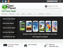 Tablet Screenshot of cleanplanetrepair.com